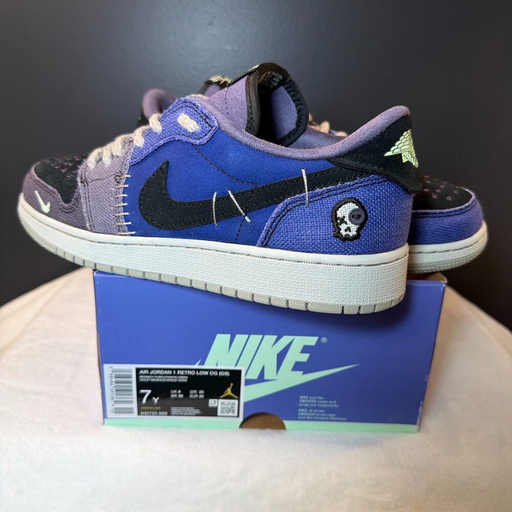 Zion Williamson x Jordan 1 Retro Low OG 'Voodoo Alternate' | IH2725500 | 7Y/8.5W - Picture 1 of 16
